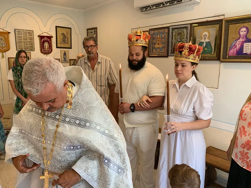 Таинство Венчания раба Божьего Серафима и рабы Божией Агнессы. — фото 6