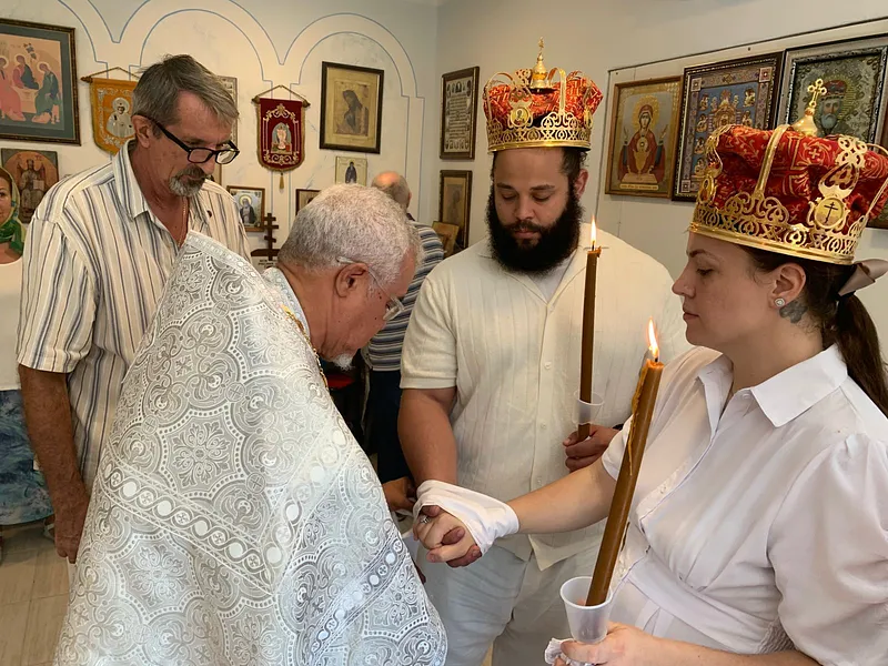 Таинство Венчания раба Божьего Серафима и рабы Божией Агнессы. — фото 7