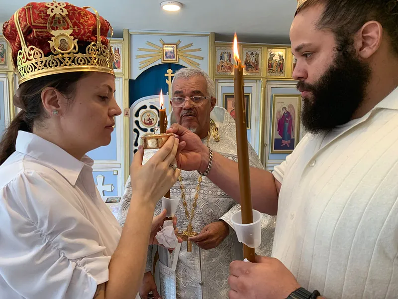 Таинство Венчания раба Божьего Серафима и рабы Божией Агнессы. — фото 8